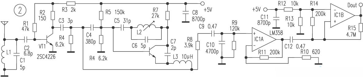 多用無線遙控開關(guān)電路