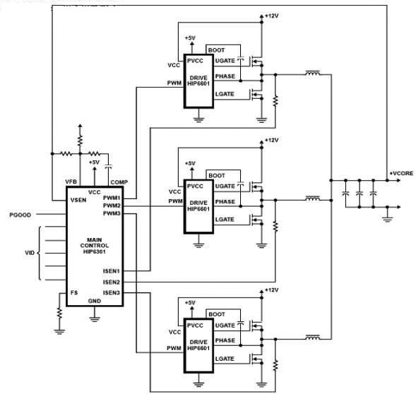 主板三相供電和雙相供電圖