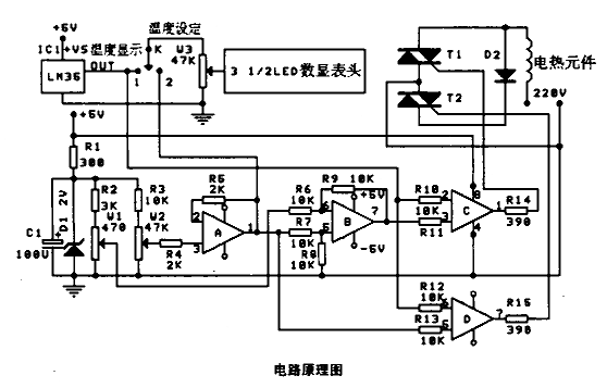 簡單人工智能的溫度控制電路