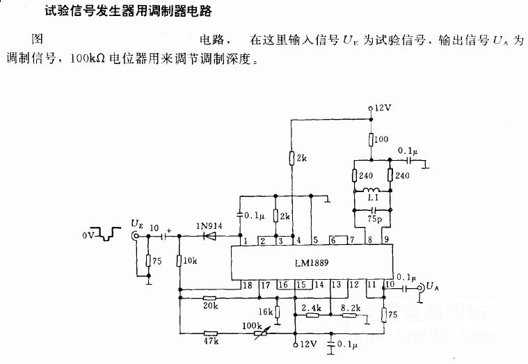 試驗信號發(fā)生器用調(diào)制器電路