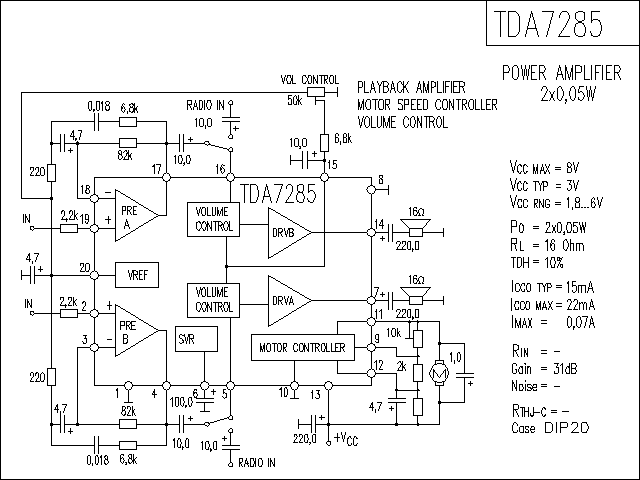 TDA7285功放電路