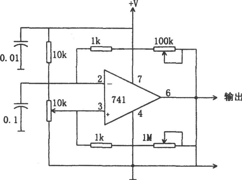 方波振蕩器(741)