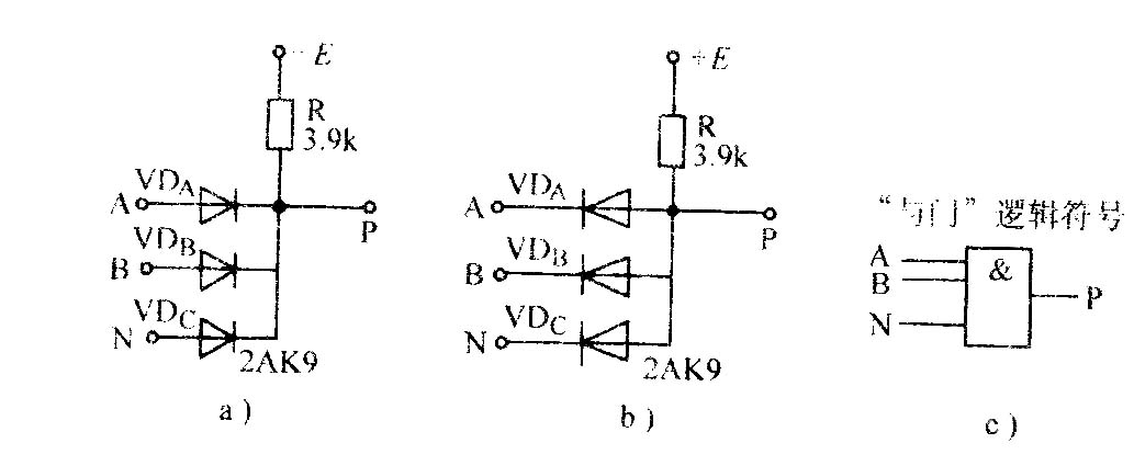 二极管与门电路