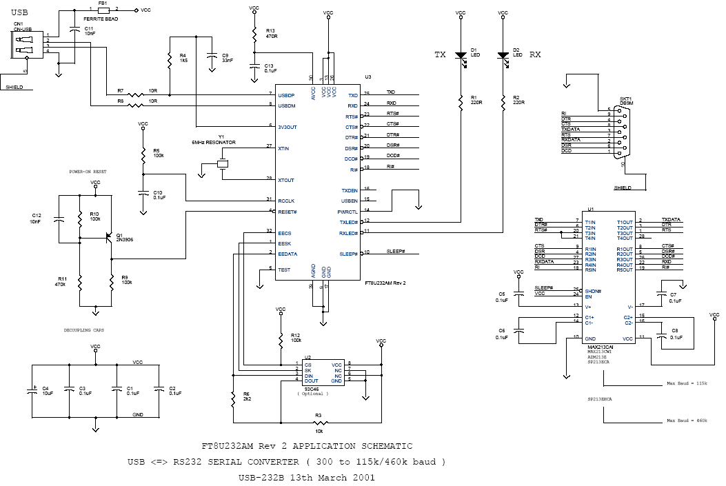 Usb鼠标电路图