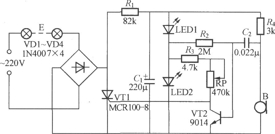 聲控式音樂彩燈電路(2)