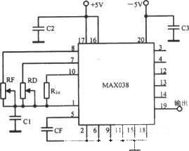 MAX038多種波形振蕩器