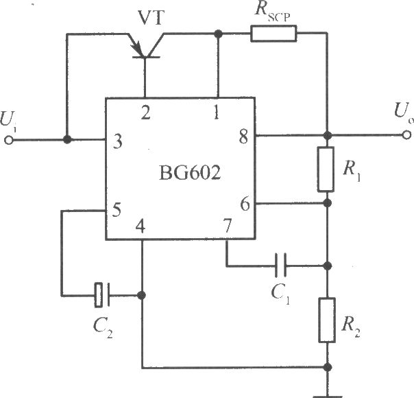 用PNP型功率晶體管擴流的BG602集成穩(wěn)壓電源