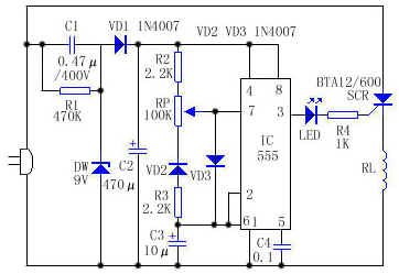 紅外取暖器溫度控制電路