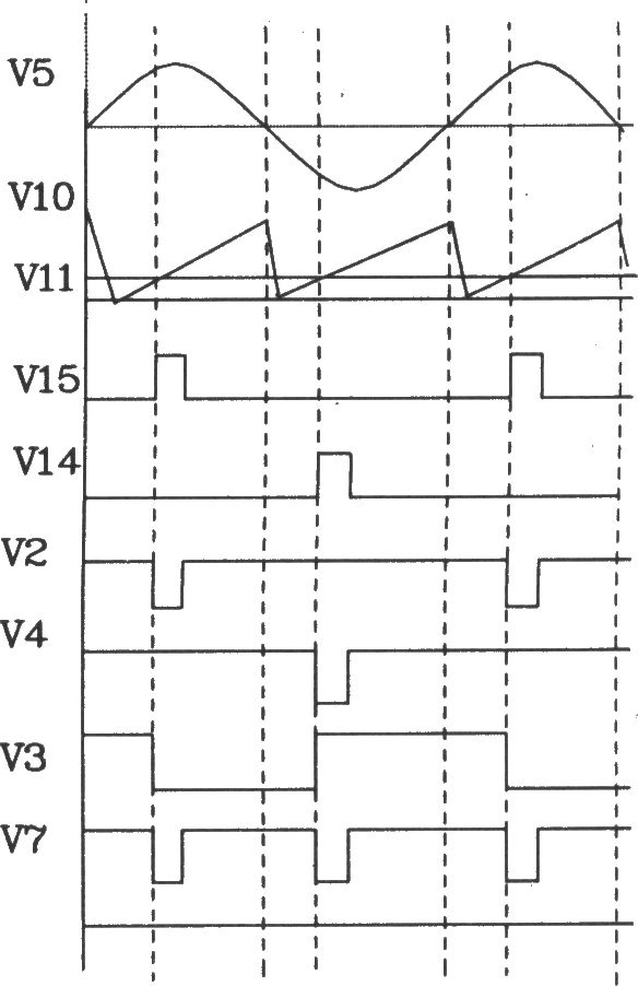以TCA785为核心的可控硅三相全控桥触发电路图