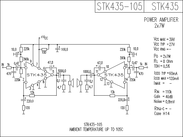 STK435功放電路