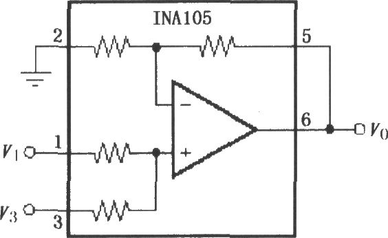 精密加法放大电路(INA105)