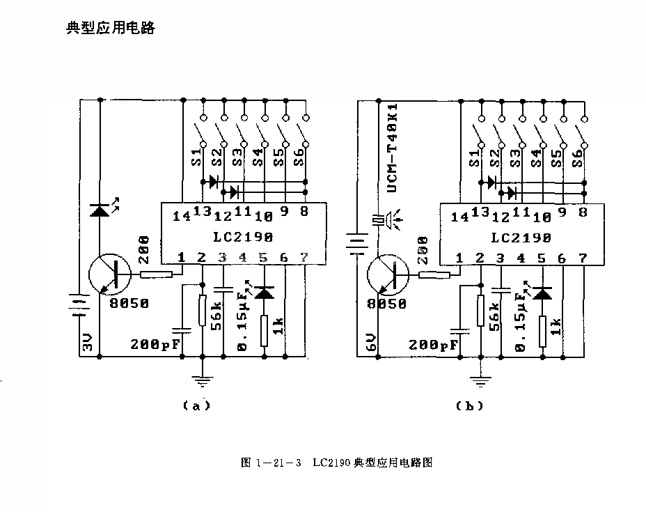 LC2190(空調(diào)器、電風(fēng)扇、收錄機(jī)、電視機(jī)和玩具)紅外線、超聲波和