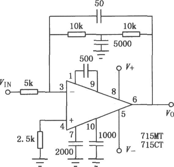 μA715雙電源寬頻帶高速單運(yùn)放