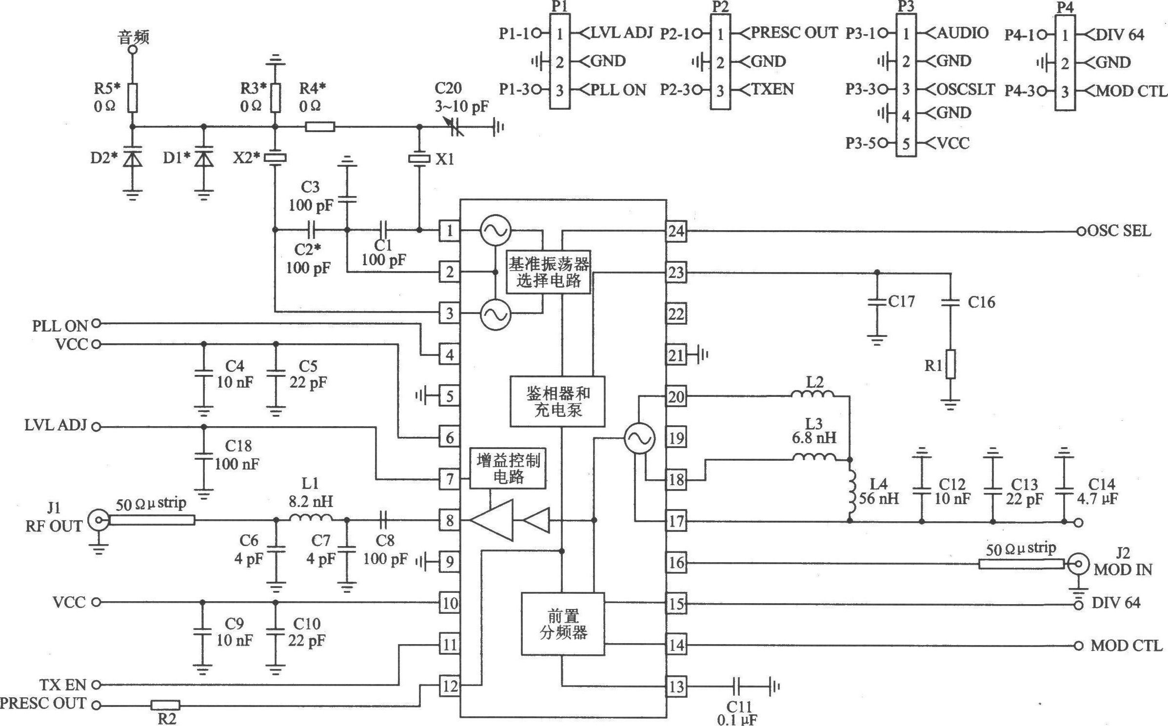 RF2513 FM/FSK 915/868/433 MHz發(fā)射器