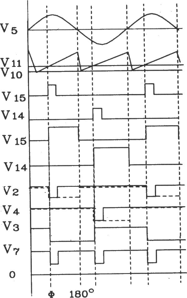 可控硅移相触发器KC785外电路连接图
