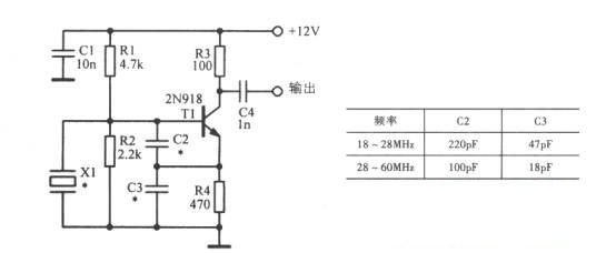 18～60MHz三次諧波振蕩器