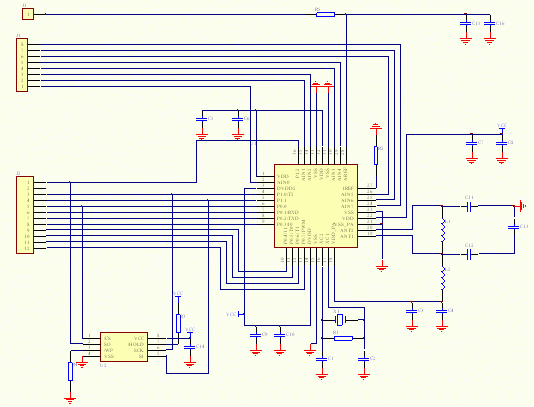 2.4GB無線模塊24E01典型電路