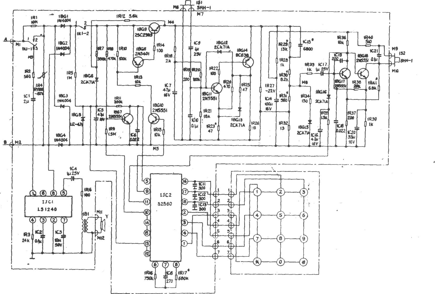 HA14P型電話(huà)機(jī)