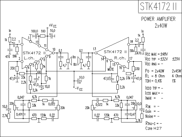 STK4172-2功放電路