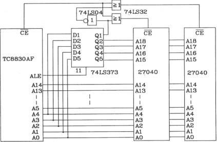 语音合成芯片TC8830AF和单片机的接口电路图