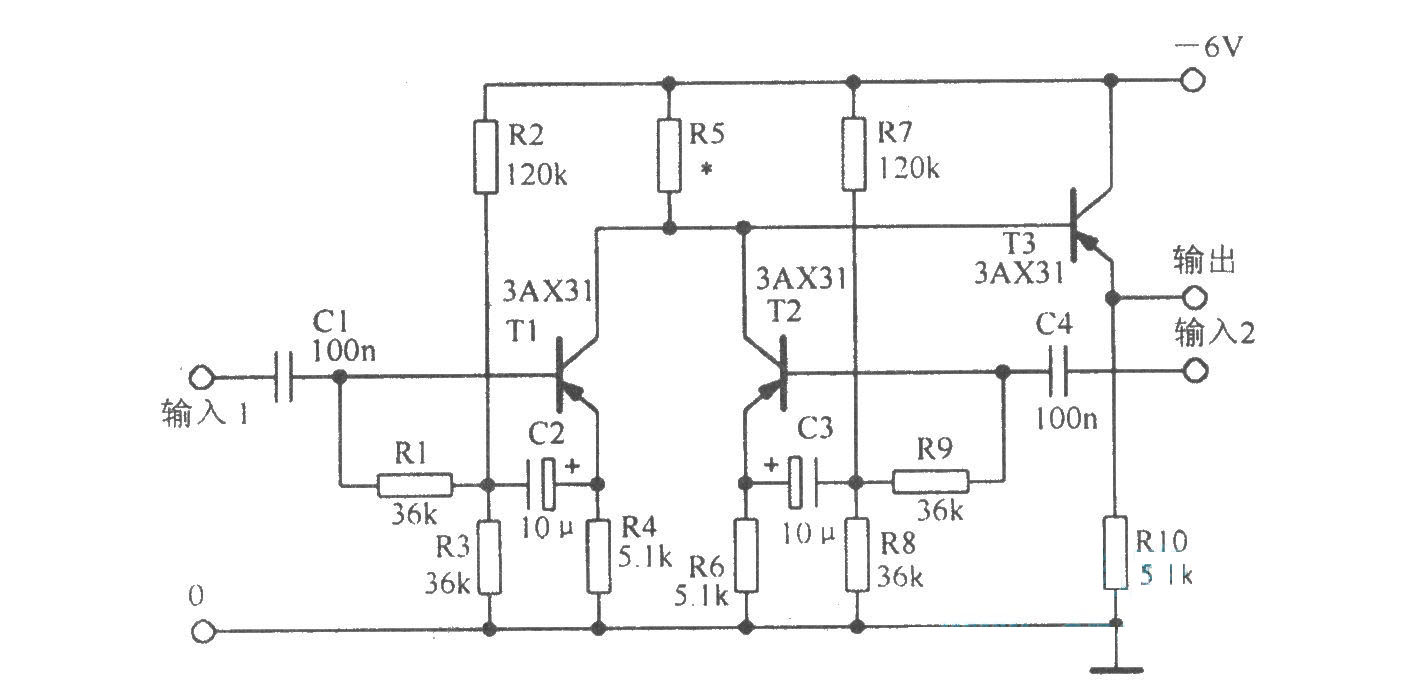 混音放大電路