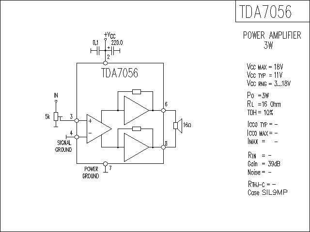 TDA7056功放電路