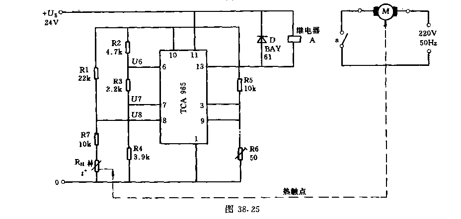 溫度控閉保護(hù)電路