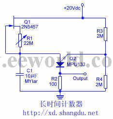 長(zhǎng)時(shí)間計(jì)時(shí)器電路