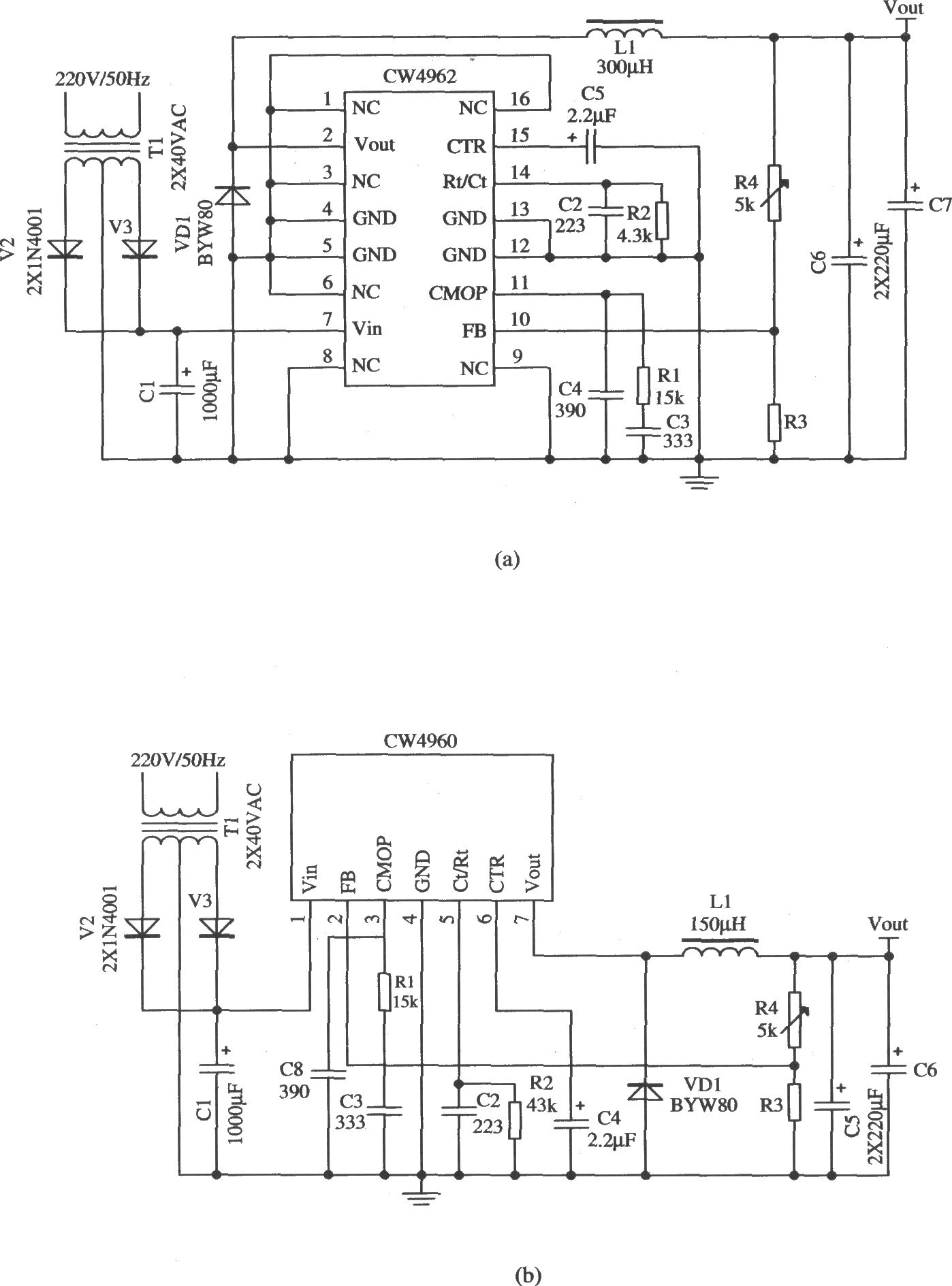 工頻變壓器對交流220V電網(wǎng)電壓降壓、整流,、濾波后作為前級輸入電