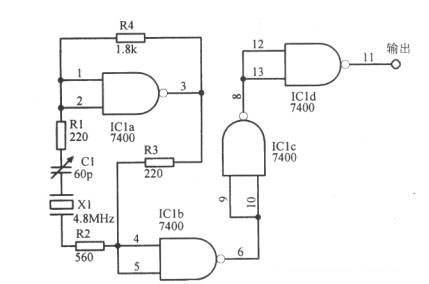 4.8MHz振蕩電路