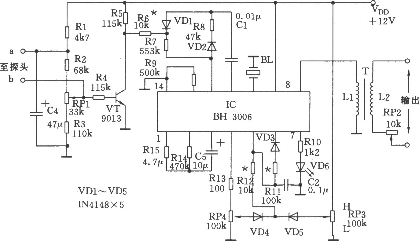 波形發(fā)生集成電路BH3006應(yīng)用電路