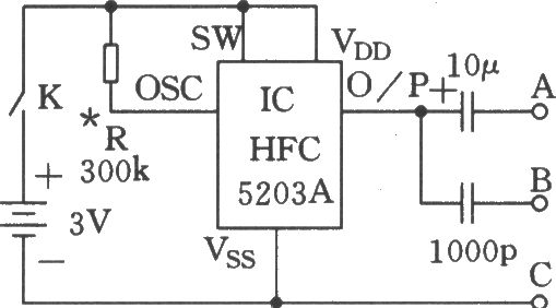 HFC5203A构成的语音信号发生器