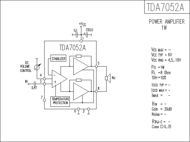 TDA7052A功放电路