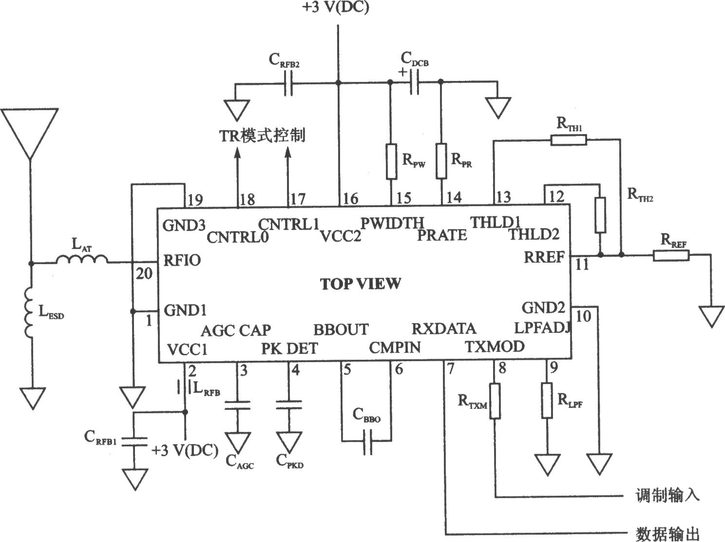 TRl000/TRl004 00K/ASK 916.50/914.00 MHz收發(fā)器