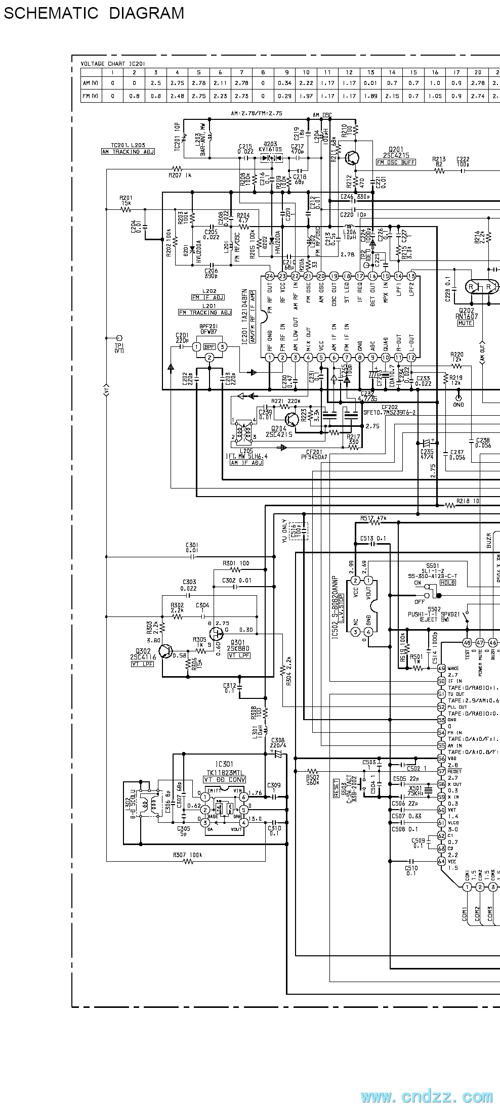 愛(ài)華隨身聽(tīng)hs-rx108電路圖紙