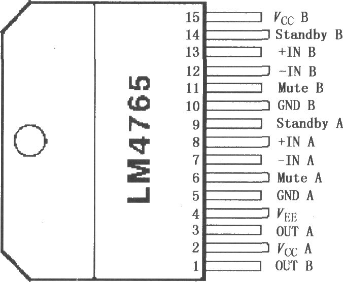 LM4765雙立體聲音頻功率放大器