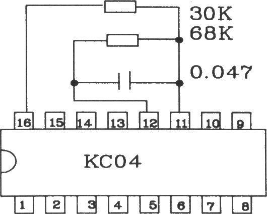 集成化二脉冲触发组件KCZ2电原理图