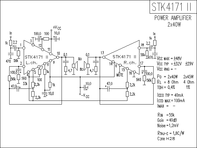 STK4171-2功放电路