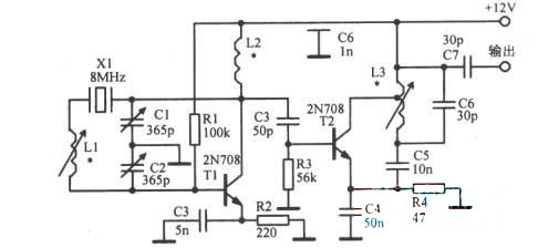 8MHz±5kHz振蕩電路