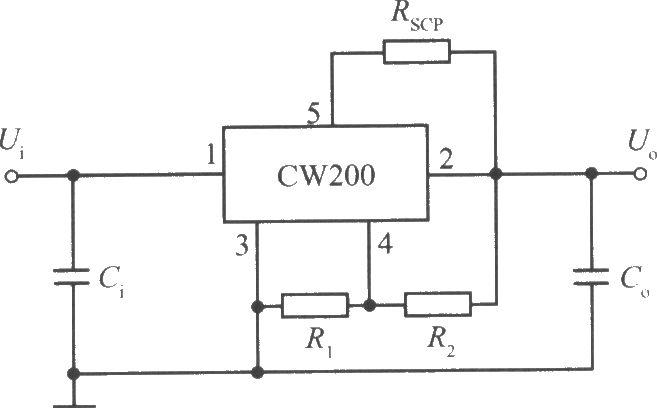 CW200的標準應用電路