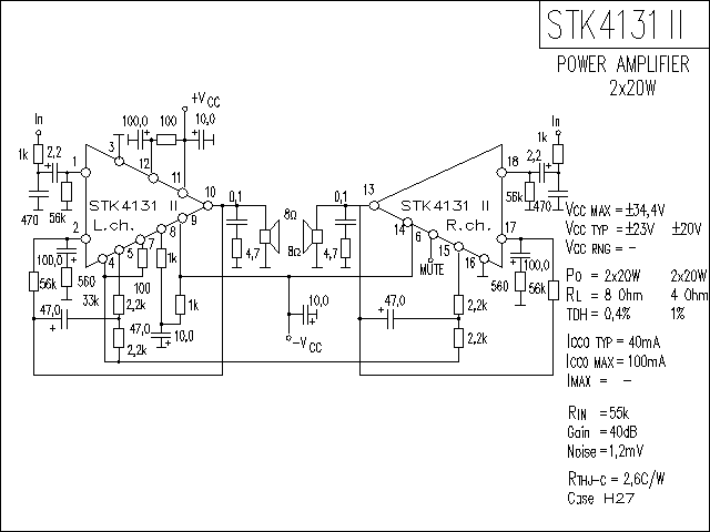 STK4131-2功放电路