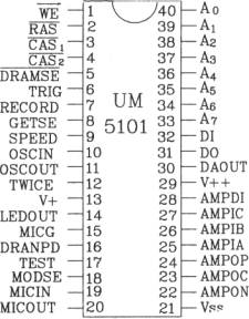 語音合成芯片UM5101基本應(yīng)用電路圖