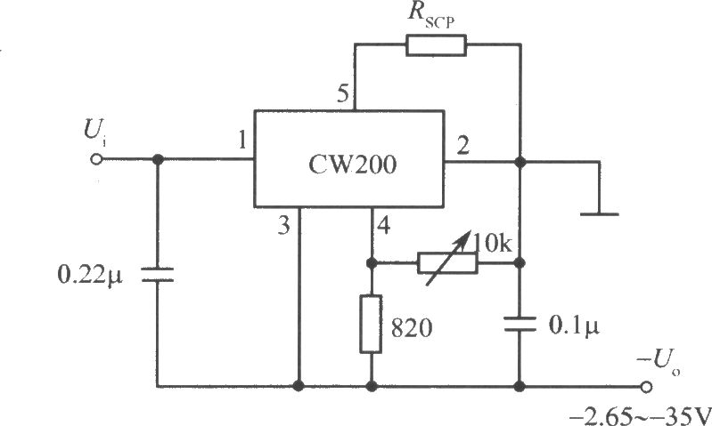 负输出电压集成稳压电源之二(CW200)