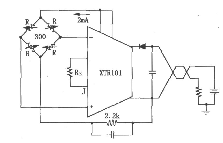 XTR101电桥输入、电流激励电路