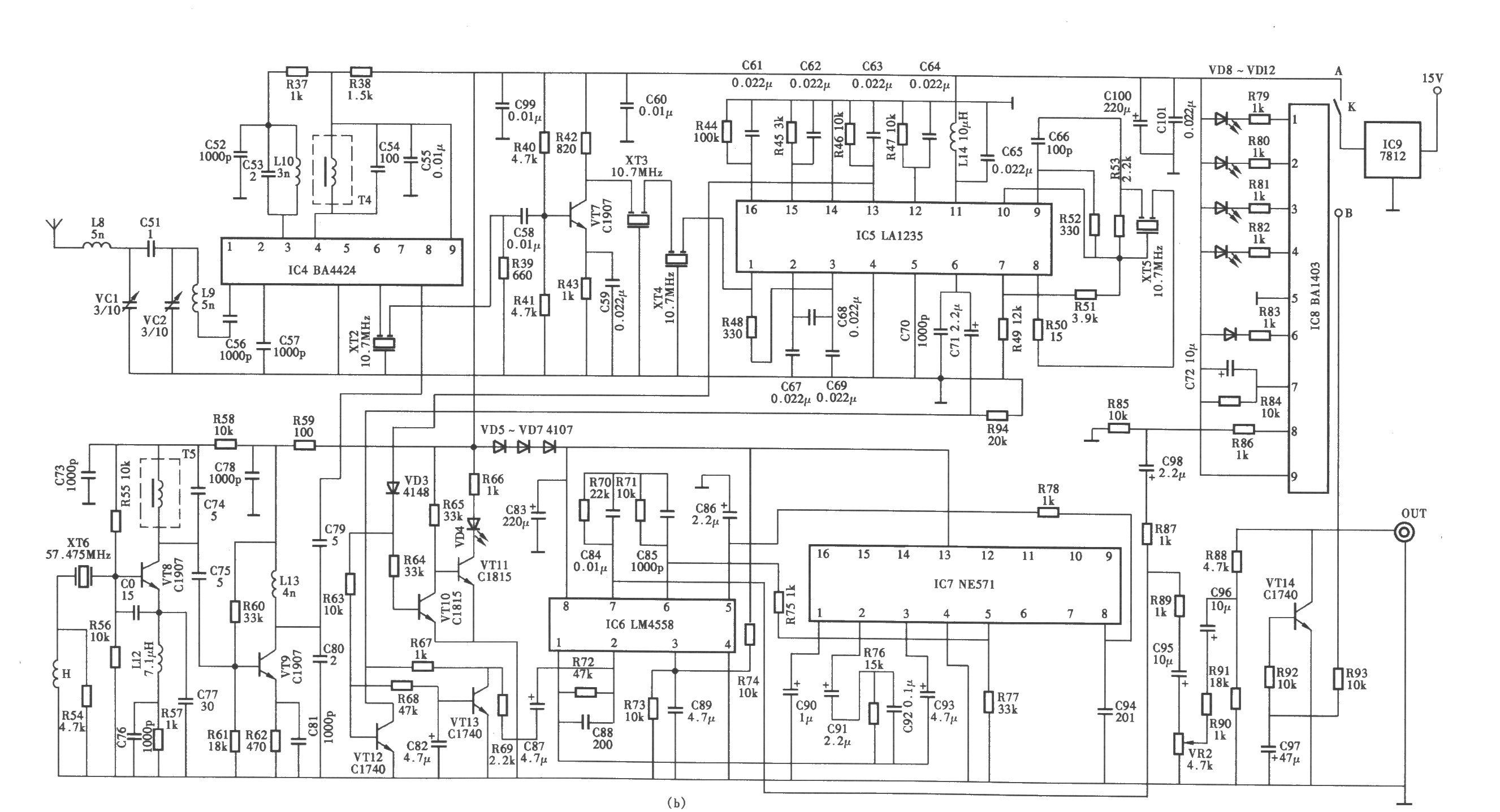 MacsotMR700型無線話筒電路