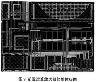 前置運(yùn)算放大器在功率放大器中的完整版圖