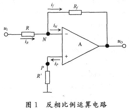 反相比例運算電路