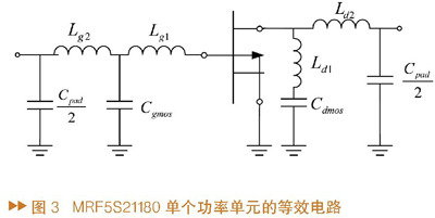 封裝后單個功率單元的等效電路