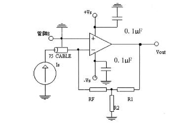 AD517組成微電流電壓轉(zhuǎn)換器 