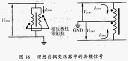 理想自耦變壓器對共模信號的效應